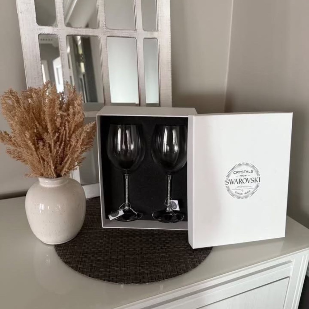 Crystals from Swarovski Wine Glasses in Boxes sets of 2